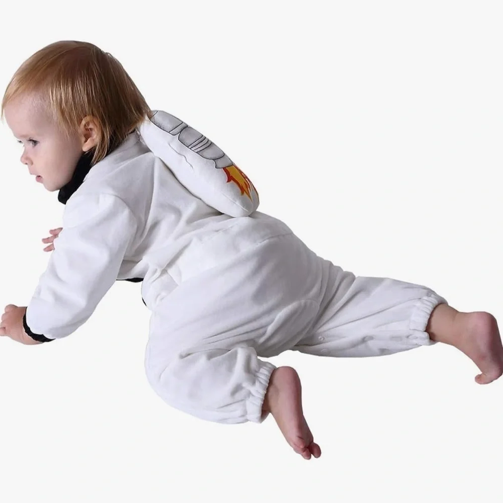 Astronaut costume baby White Space Commander Baby Jumpsuit 3-6 months